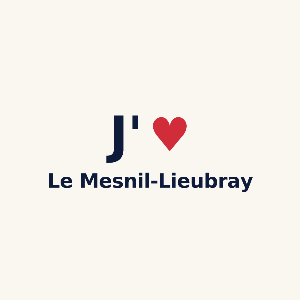 Tasse personnalisée Le Mesnil-Lieubray — design J'aime Le Mesnil-Lieubray