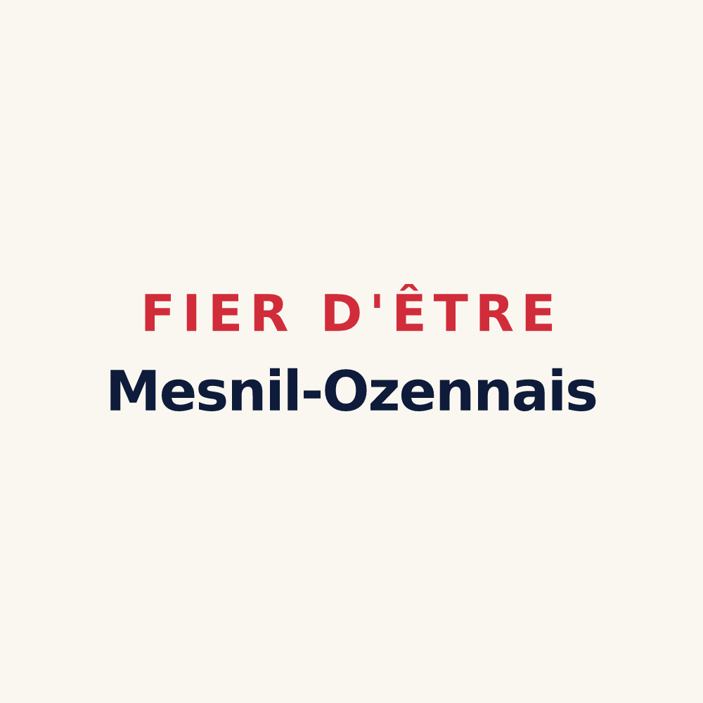 Tasse « Fier d'être Mesnil-Ozennais » — design pour Le Mesnil-Ozenne