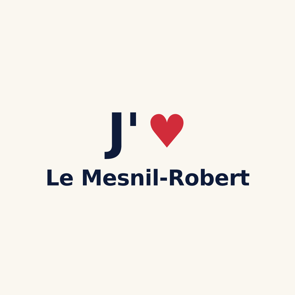Tasse personnalisée Le Mesnil-Robert — design J'aime Le Mesnil-Robert