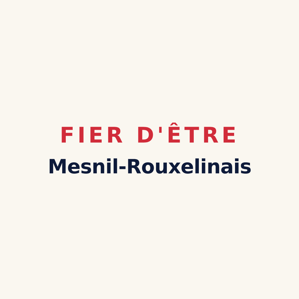 Tasse « Fier d'être Mesnil-Rouxelinais » — design pour Le Mesnil-Rouxelin