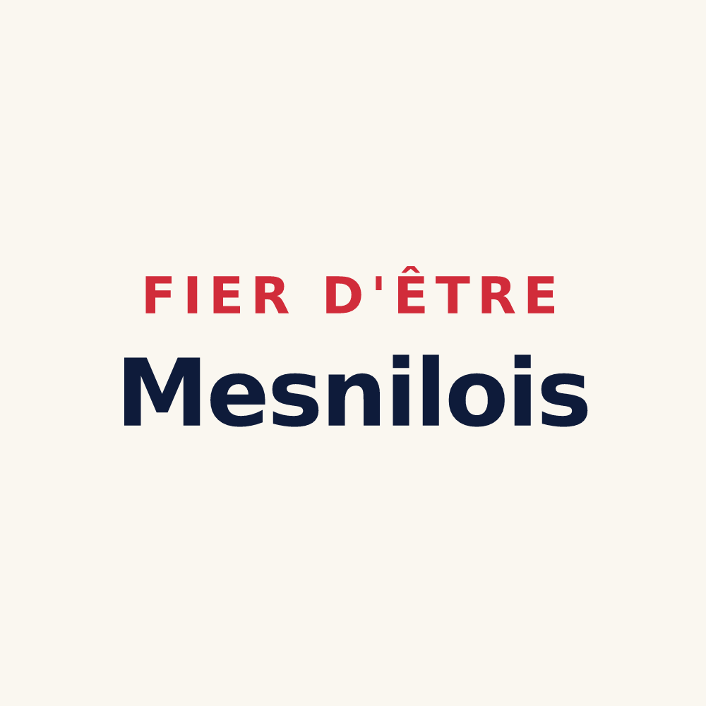 Tasse « Fier d'être Mesnilois » — design pour Le Mesnil-Saint-Denis