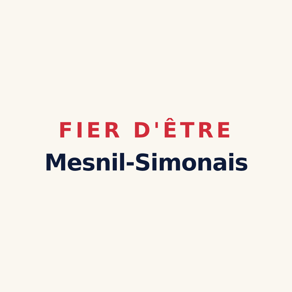 Tasse « Fier d'être Mesnil-Simonais » — design pour Le Mesnil-Simon