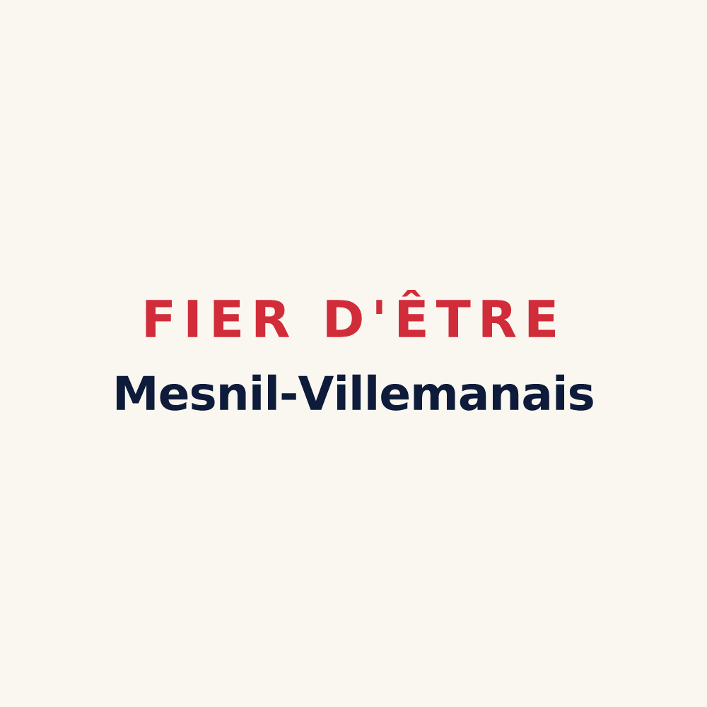 Tasse « Fier d'être Mesnil-Villemanais » — design pour Le Mesnil-Villeman