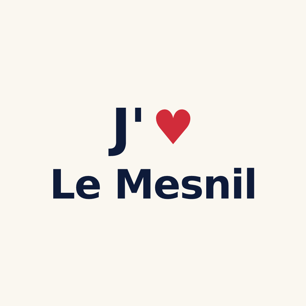Tasse personnalisée Le Mesnil — design J'aime Le Mesnil