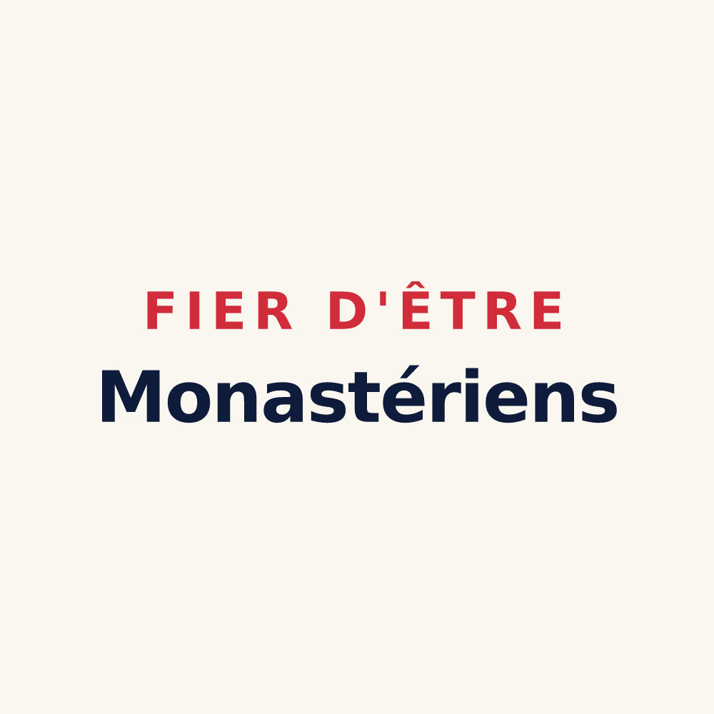 Tasse « Fier d'être Monastériens » — design pour Le Monastère