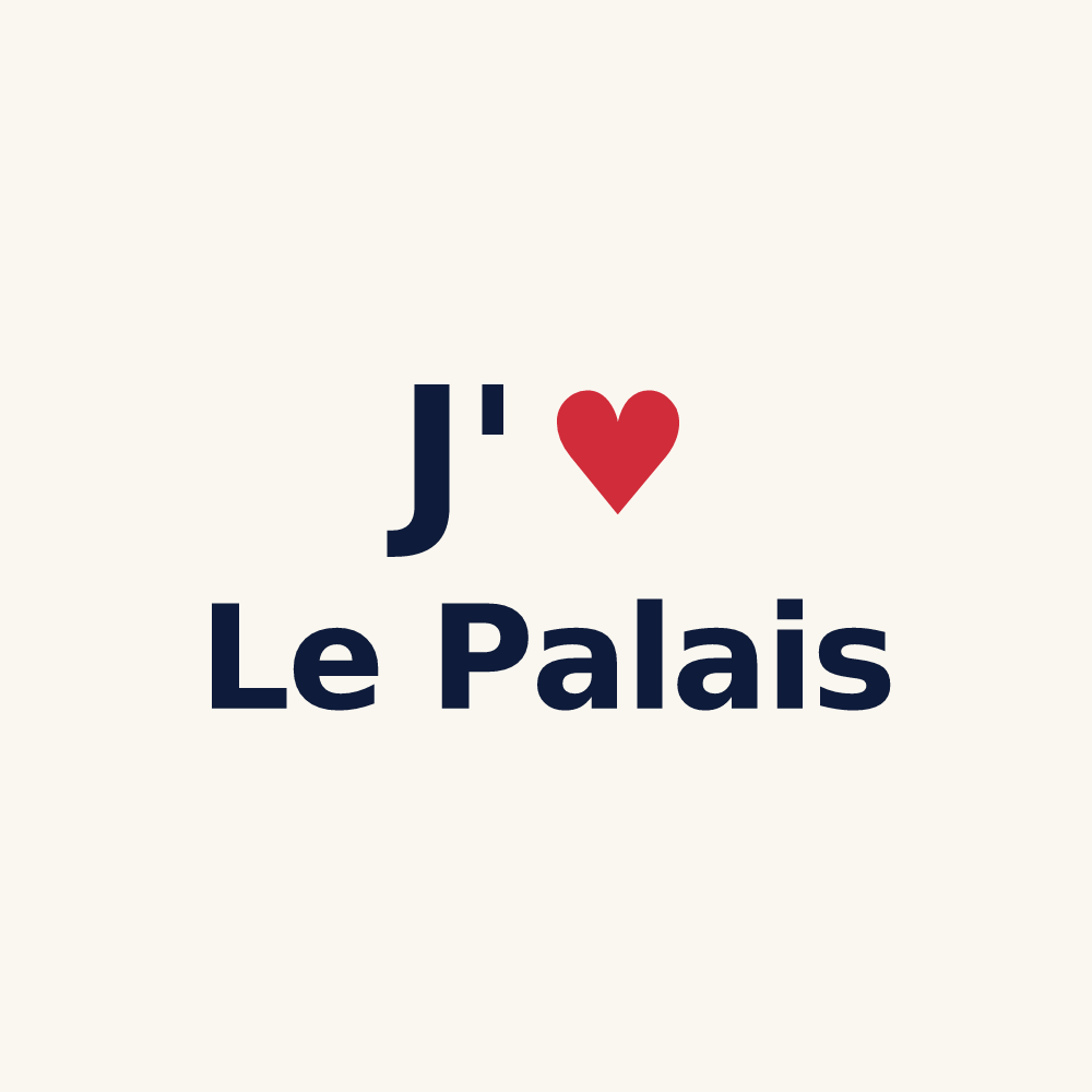 Tasse personnalisée Le Palais — design J'aime Le Palais