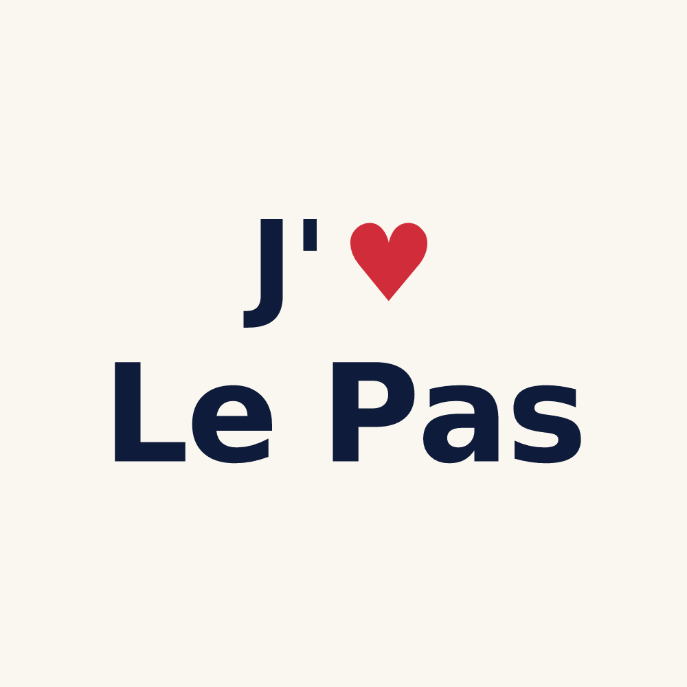 Tasse personnalisée Le Pas — design J'aime Le Pas