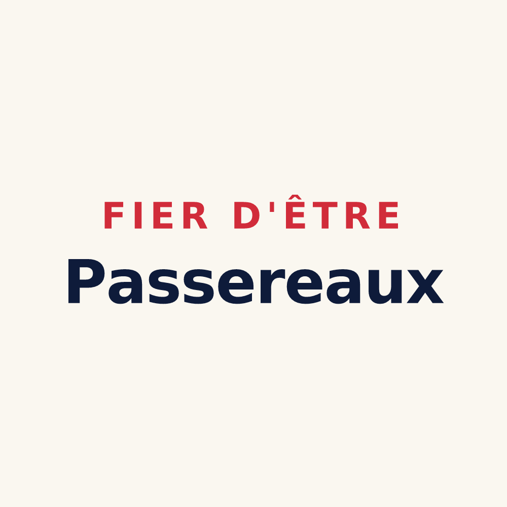 Tasse « Fier d'être Passereaux » — design pour Le Pas