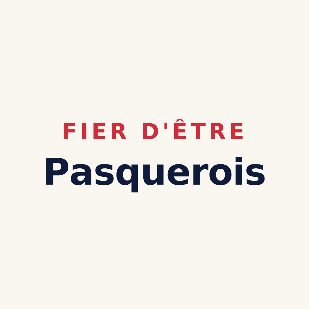 Tasse « Fier d'être Pasquerois » — design pour Le Pasquier