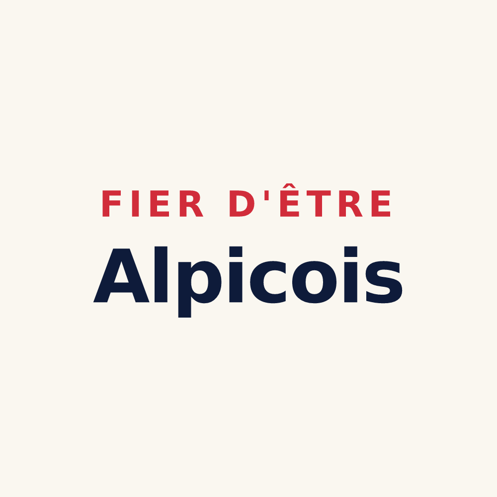 Tasse « Fier d'être Alpicois » — design pour Le Pecq