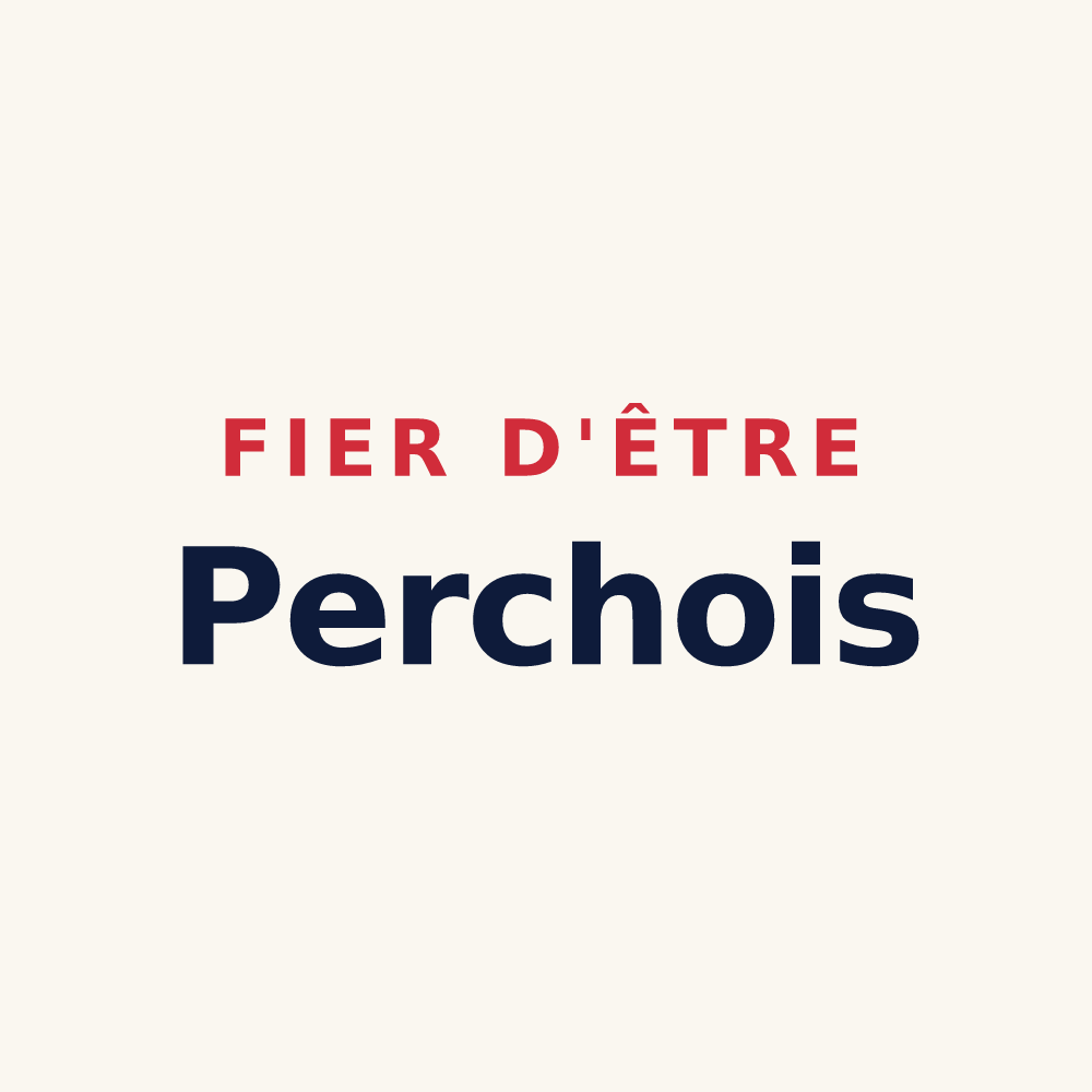 Tasse « Fier d'être Perchois » — design pour Le Perchay