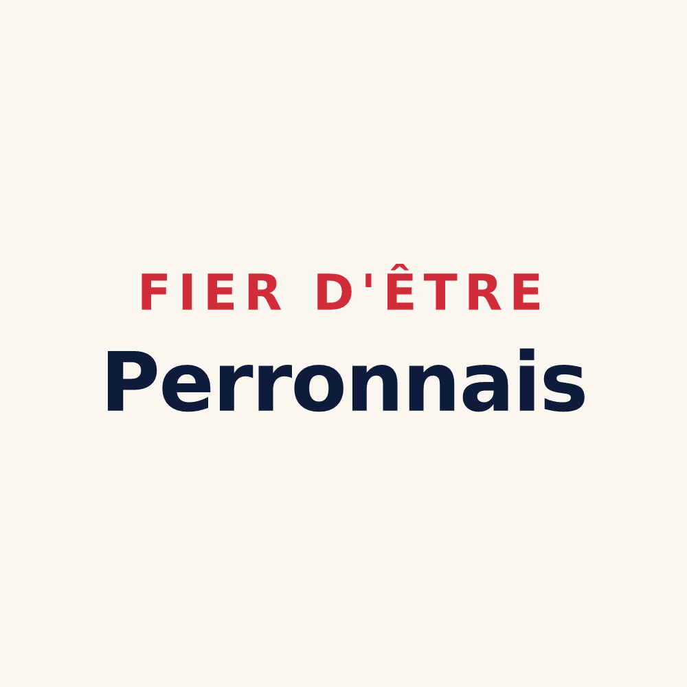 Tasse « Fier d'être Perronnais » — design pour Le Perron
