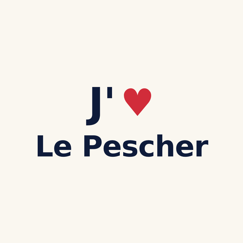 Tasse personnalisée Le Pescher — design J'aime Le Pescher