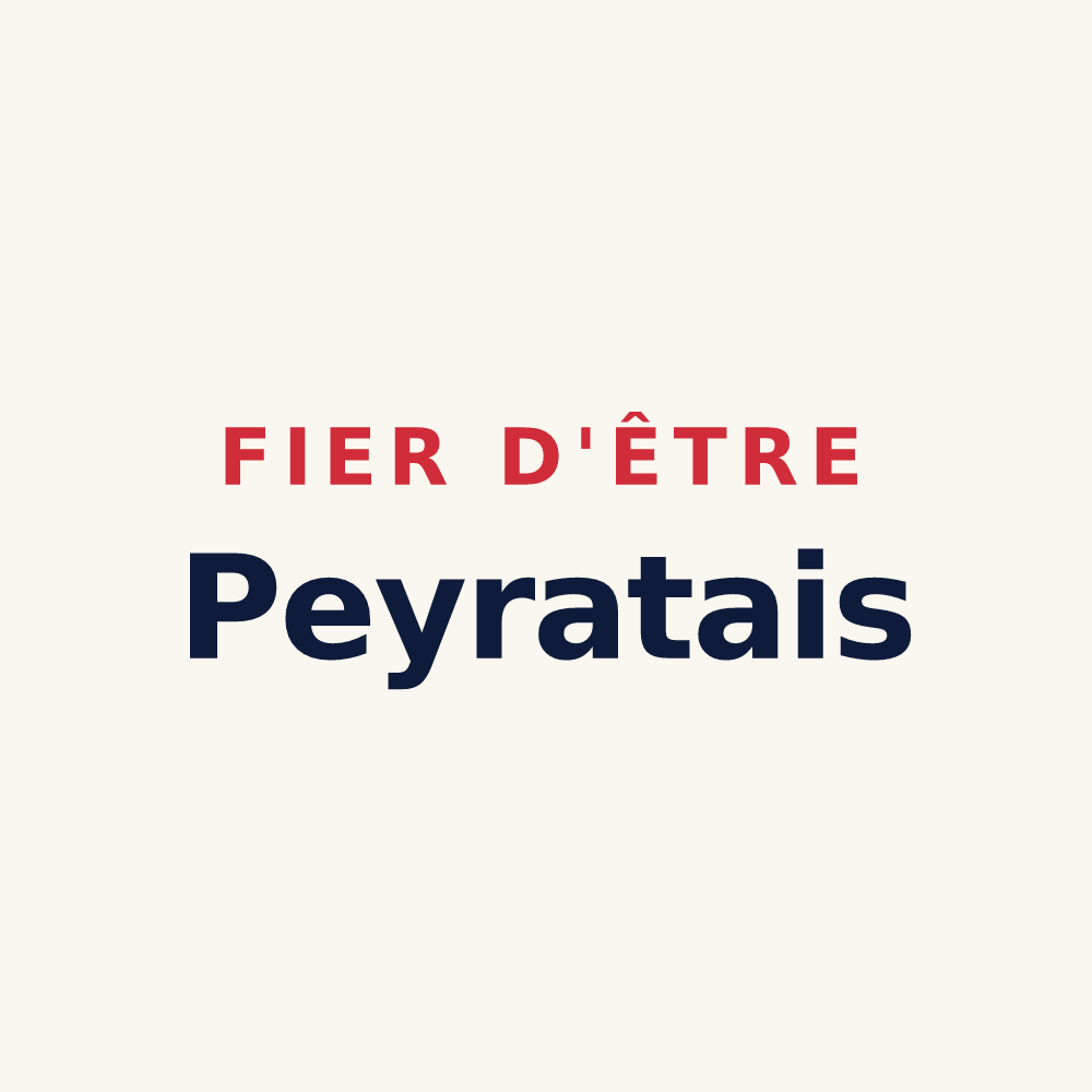 Tasse « Fier d'être Peyratais » — design pour Le Peyrat