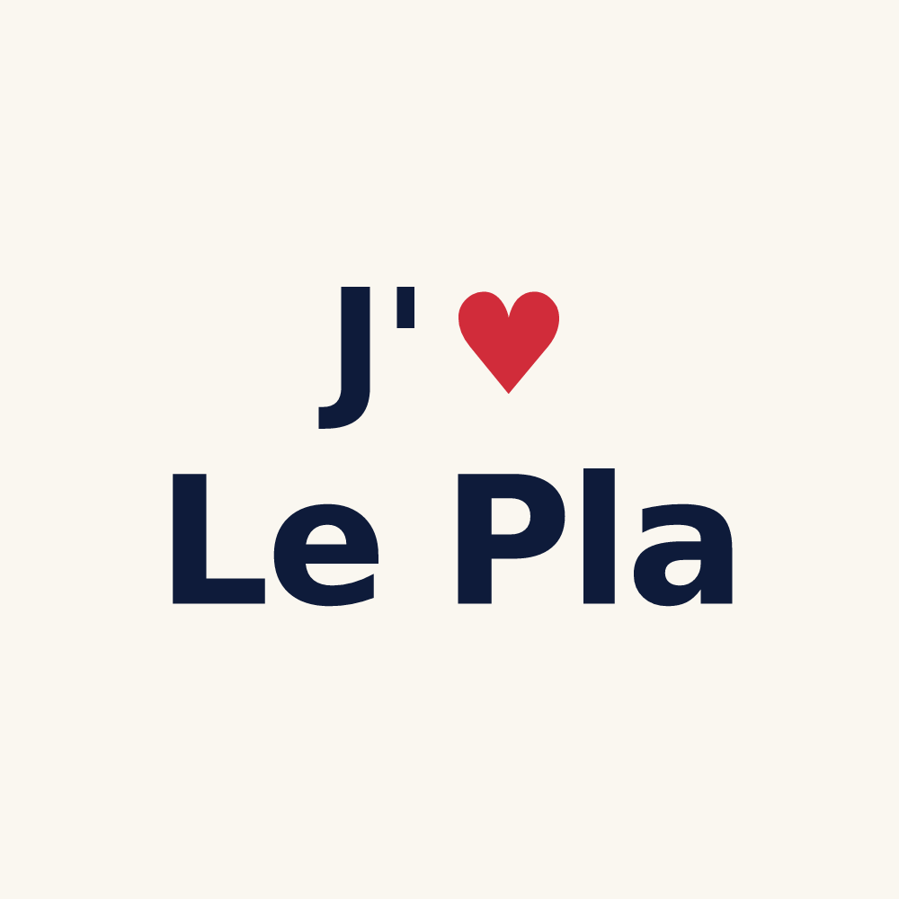 Tasse personnalisée Le Pla — design J'aime Le Pla