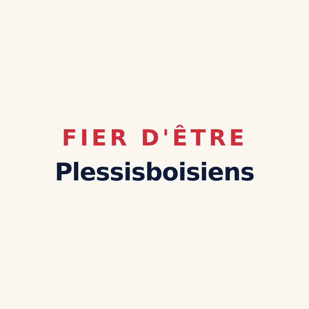 Tasse « Fier d'être Plessisboisiens » — design pour Le Plessis-aux-Bois