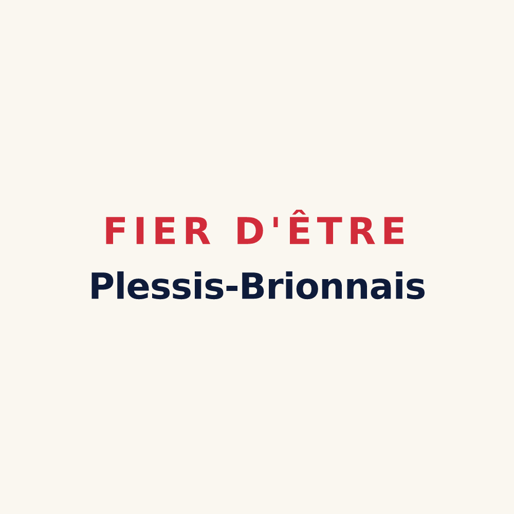 Tasse « Fier d'être Plessis-Brionnais » — design pour Le Plessis-Brion