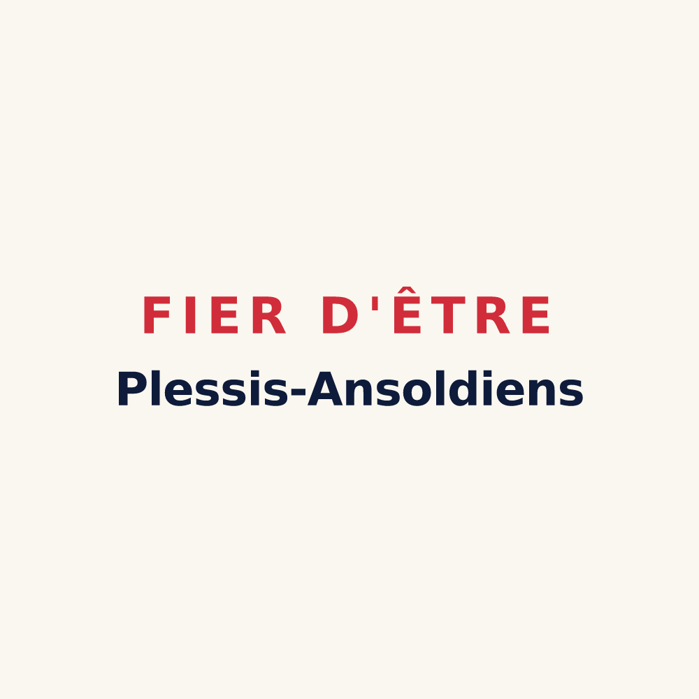 Tasse « Fier d'être Plessis-Ansoldiens » — design pour Le Plessis-Feu-Aussoux