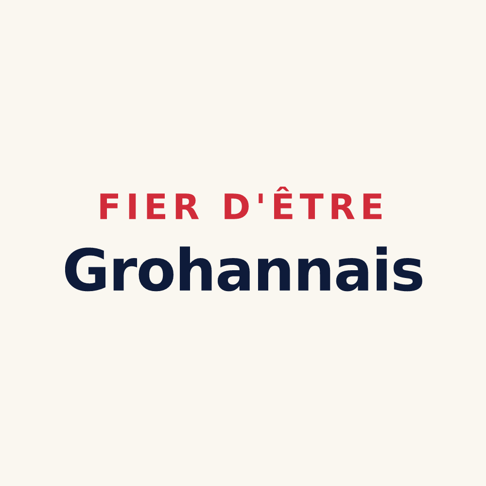 Tasse « Fier d'être Grohannais » — design pour Le Plessis-Grohan