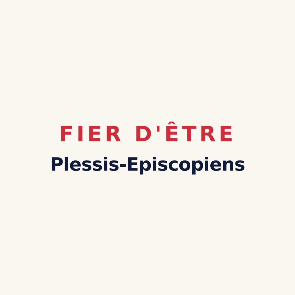 Tasse « Fier d'être Plessis-Episcopiens » — design pour Le Plessis-l'Évêque