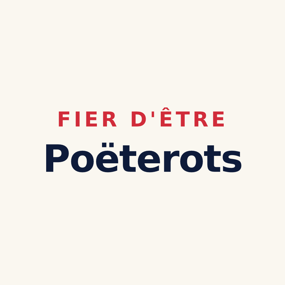 Tasse « Fier d'être Poëterots » — design pour Le Poët-Célard