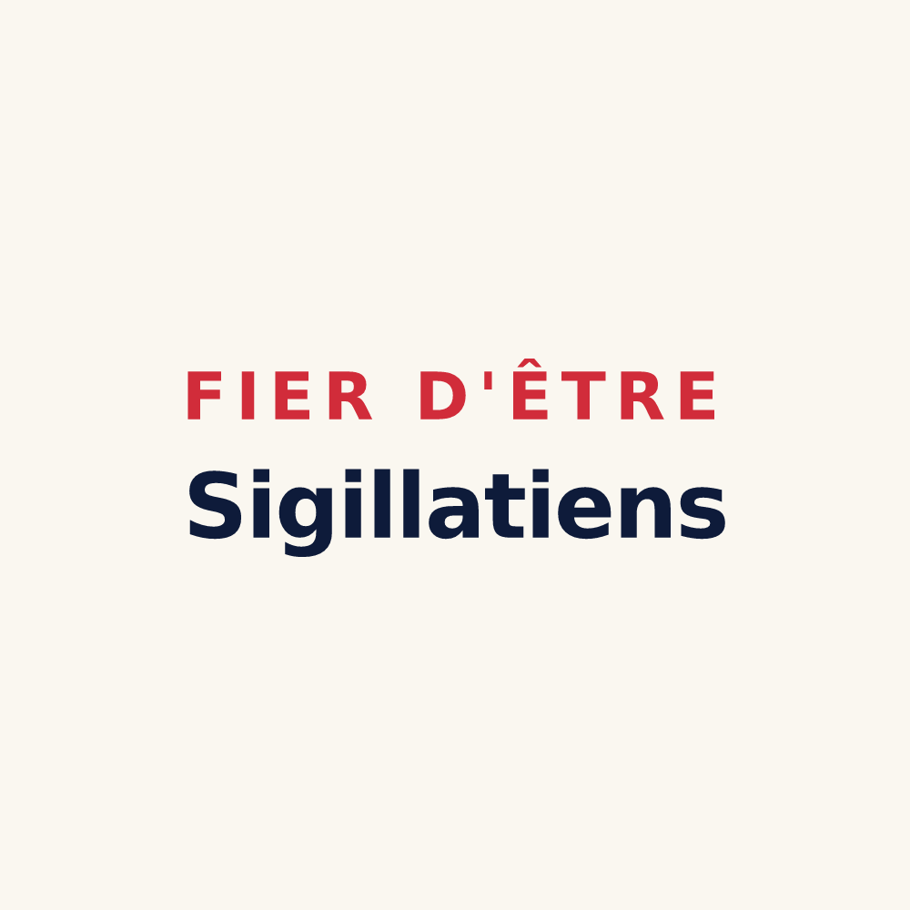 Tasse « Fier d'être Sigillatiens » — design pour Le Poët-Sigillat