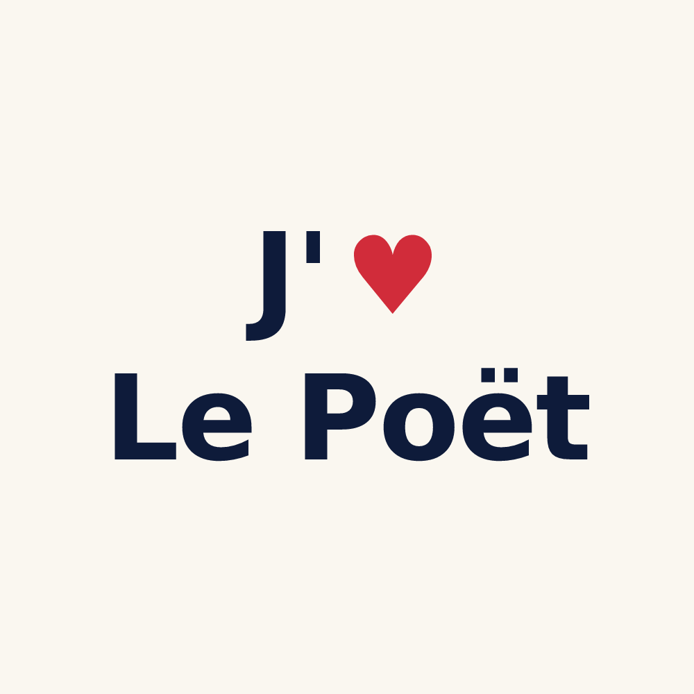 Tasse personnalisée Le Poët — design J'aime Le Poët