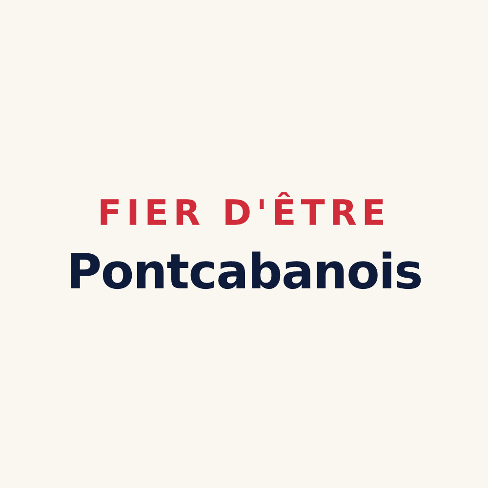 Tasse « Fier d'être Pontcabanois » — design pour Le Pont-Chrétien-Chabenet