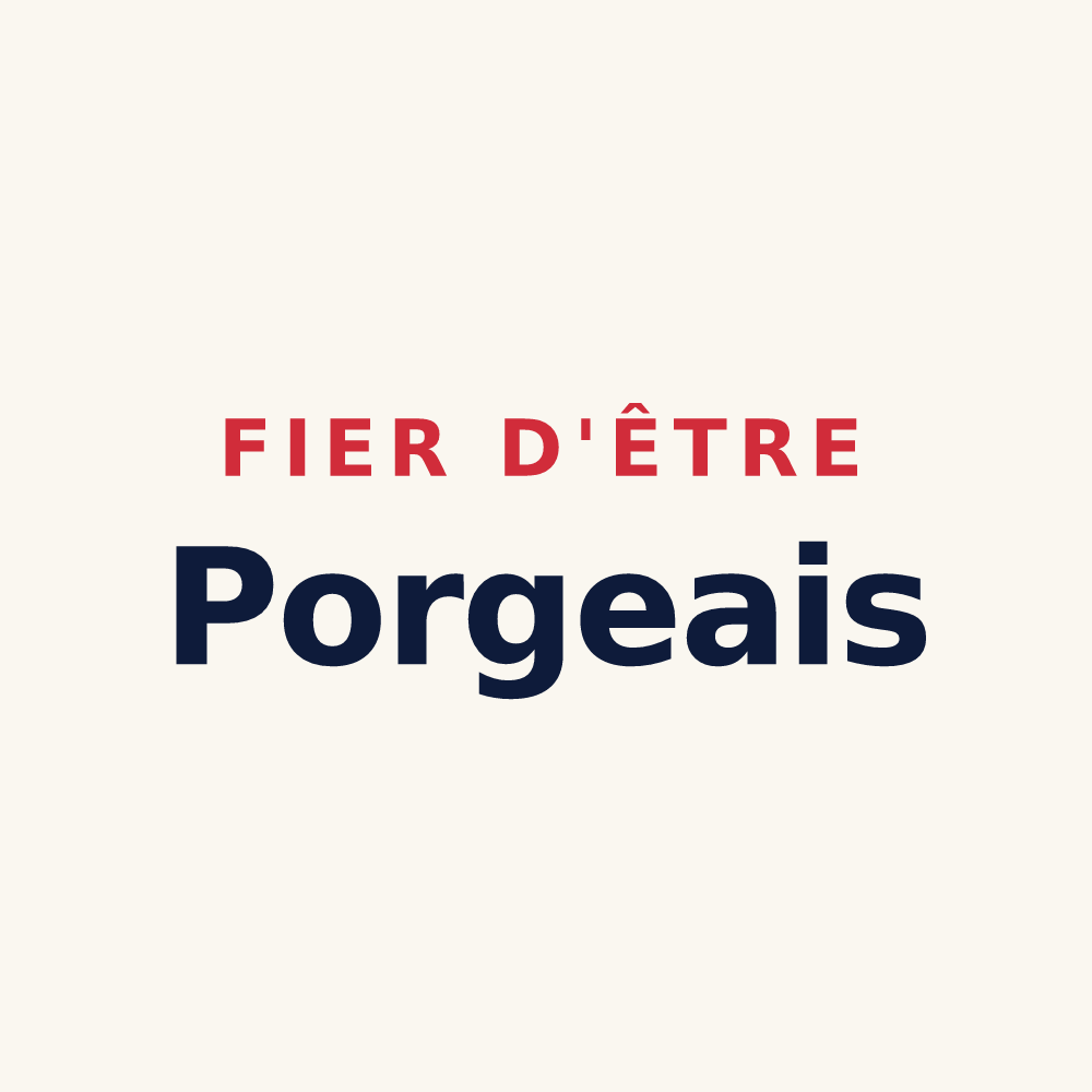 Tasse « Fier d'être Porgeais » — design pour Le Porge