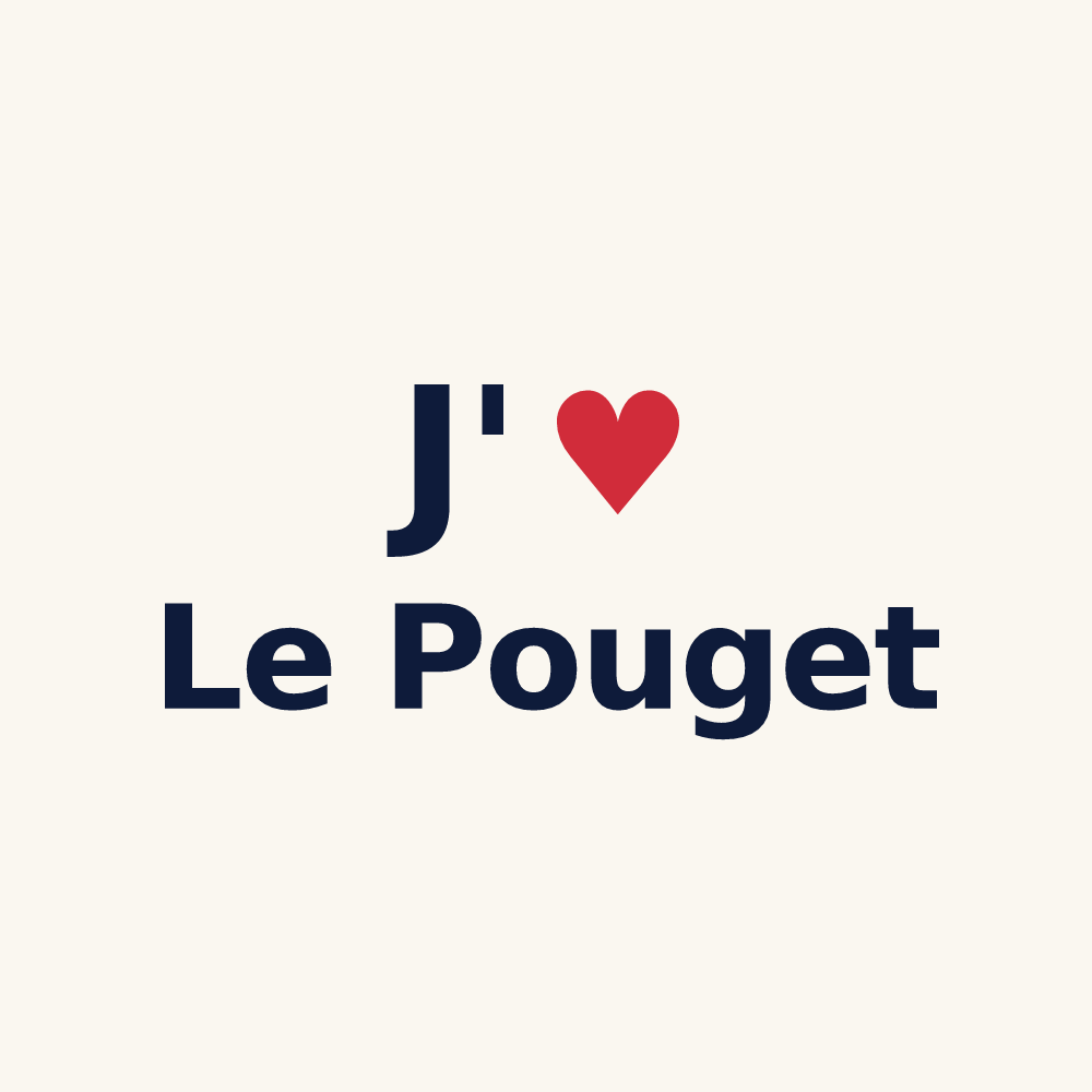 Tasse personnalisée Le Pouget — design J'aime Le Pouget