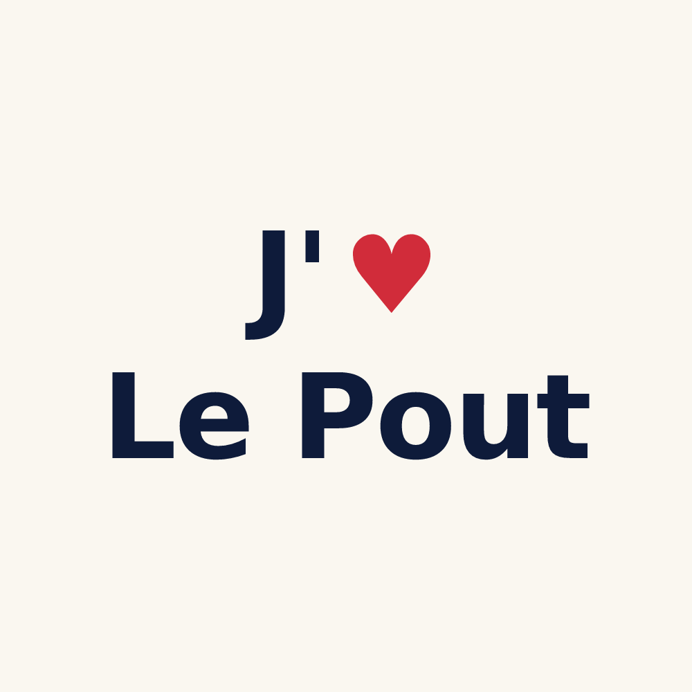 Tasse personnalisée Le Pout — design J'aime Le Pout