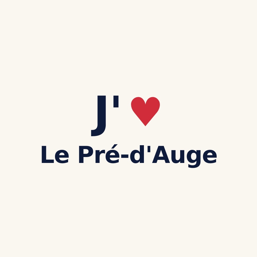 Tasse personnalisée Le Pré-d'Auge — design J'aime Le Pré-d'Auge