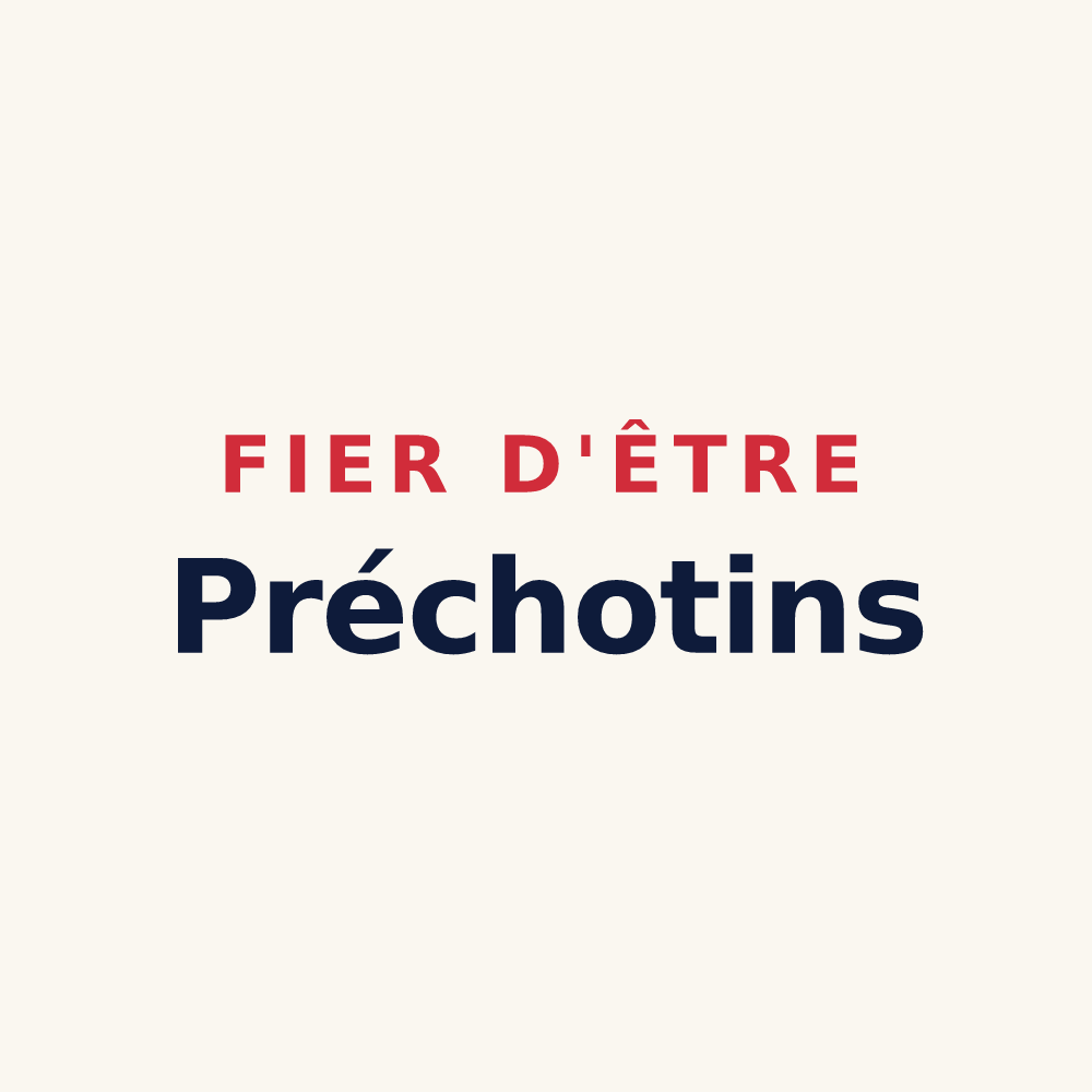 Tasse « Fier d'être Préchotins » — design pour Le Prêcheur