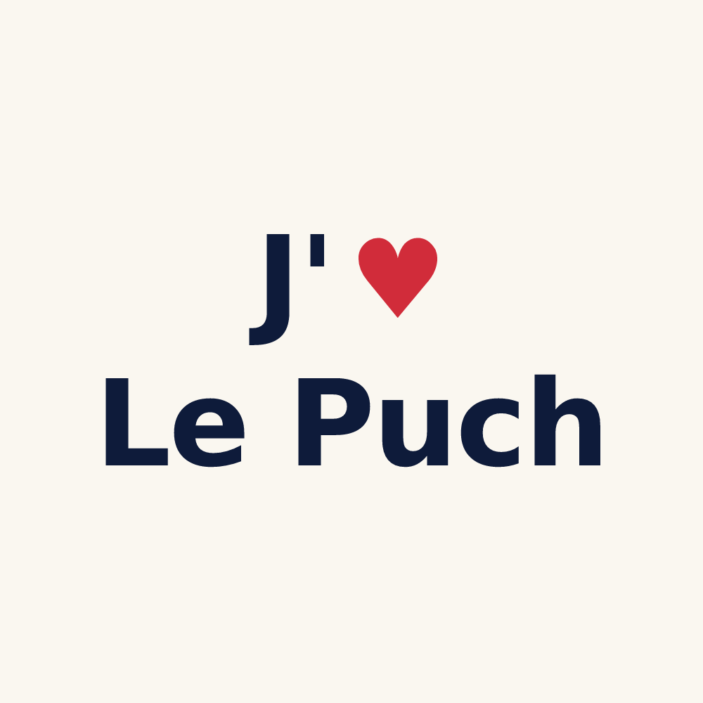 Tasse personnalisée Le Puch — design J'aime Le Puch