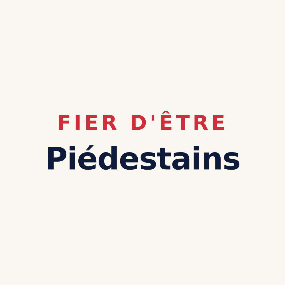 Tasse « Fier d'être Piédestains » — design pour Le Puid