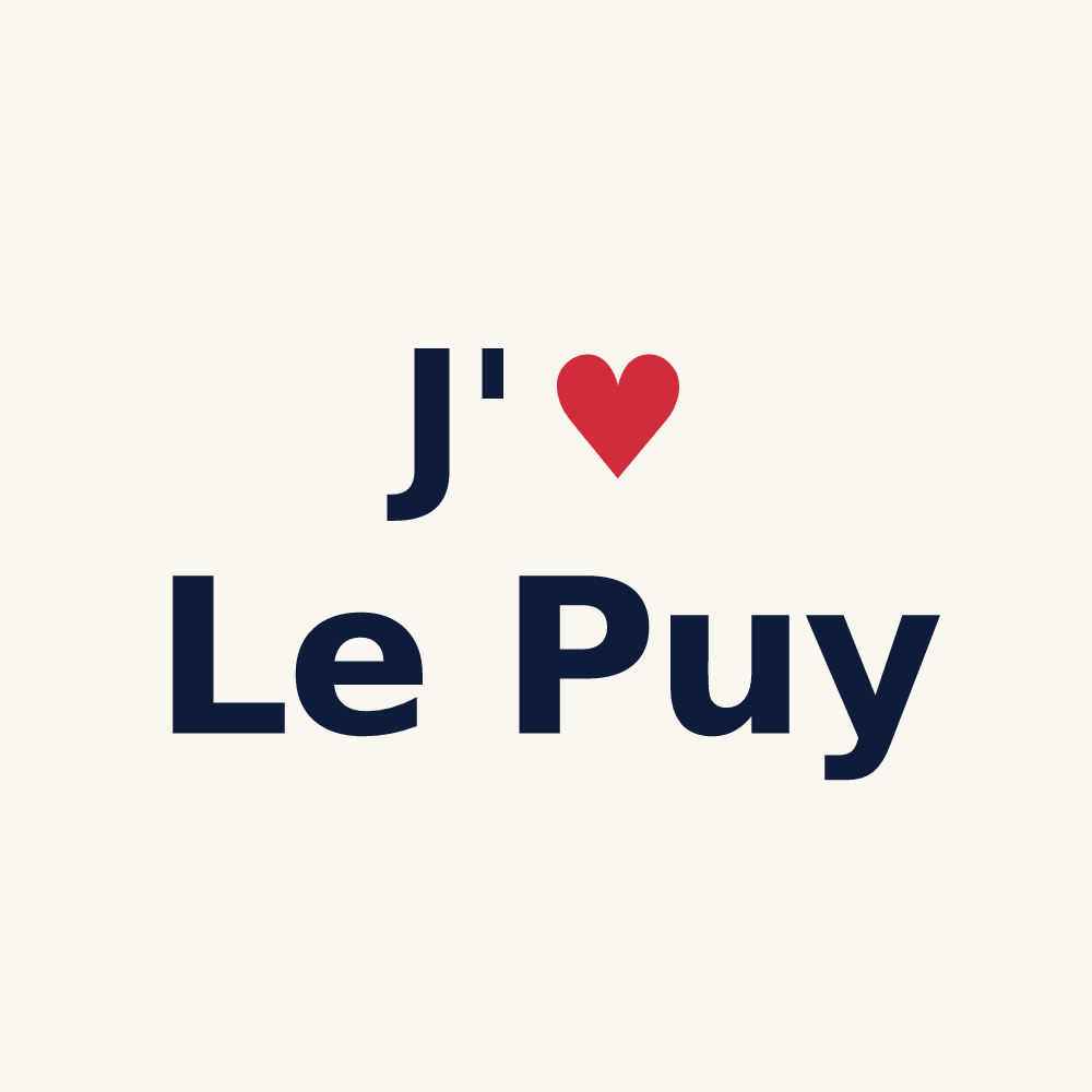 Tasse personnalisée Le Puy — design J'aime Le Puy