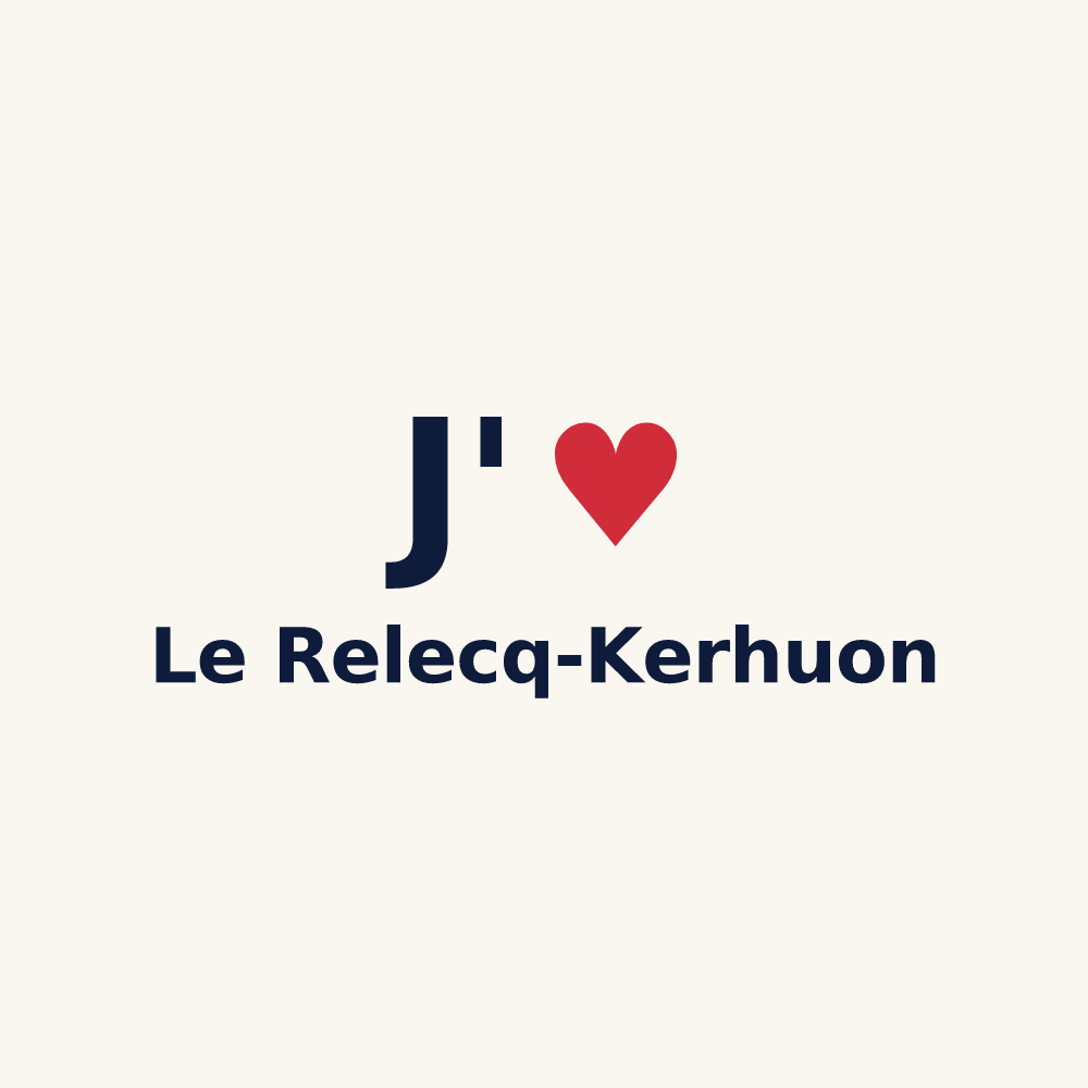 Tasse personnalisée Le Relecq-Kerhuon — design J'aime Le Relecq-Kerhuon