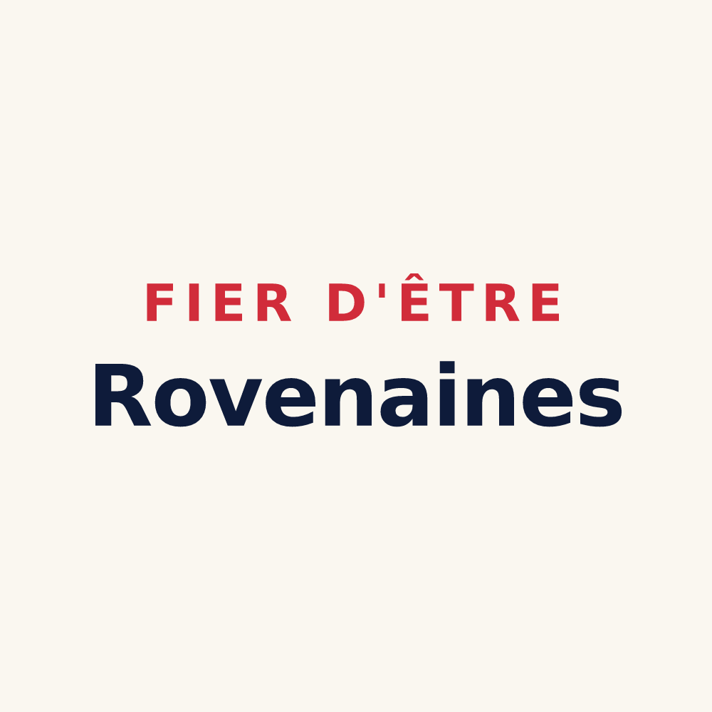 Tasse « Fier d'être Rovenaines » — design pour Le Rove