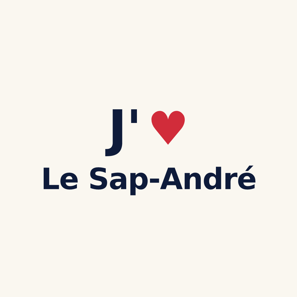 Tasse personnalisée Le Sap-André — design J'aime Le Sap-André