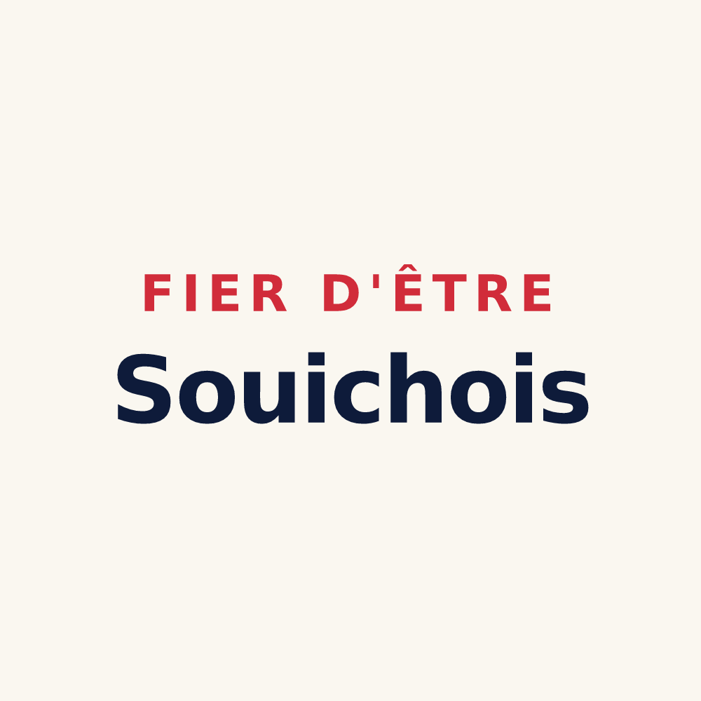 Tasse « Fier d'être Souichois » — design pour Le Souich