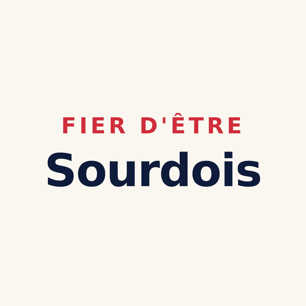 Tasse « Fier d'être Sourdois » — design pour Le Sourd