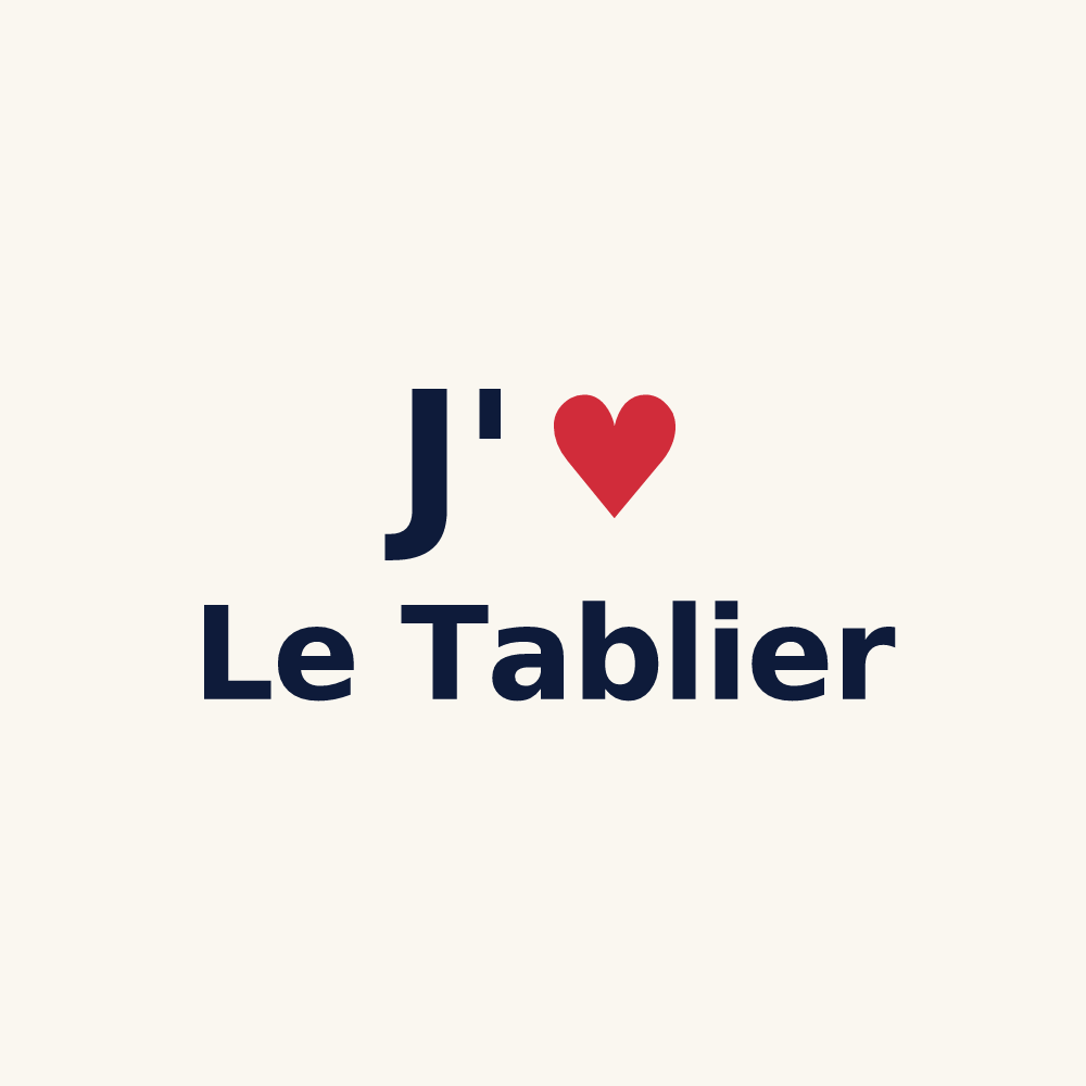Tasse personnalisée Le Tablier — design J'aime Le Tablier