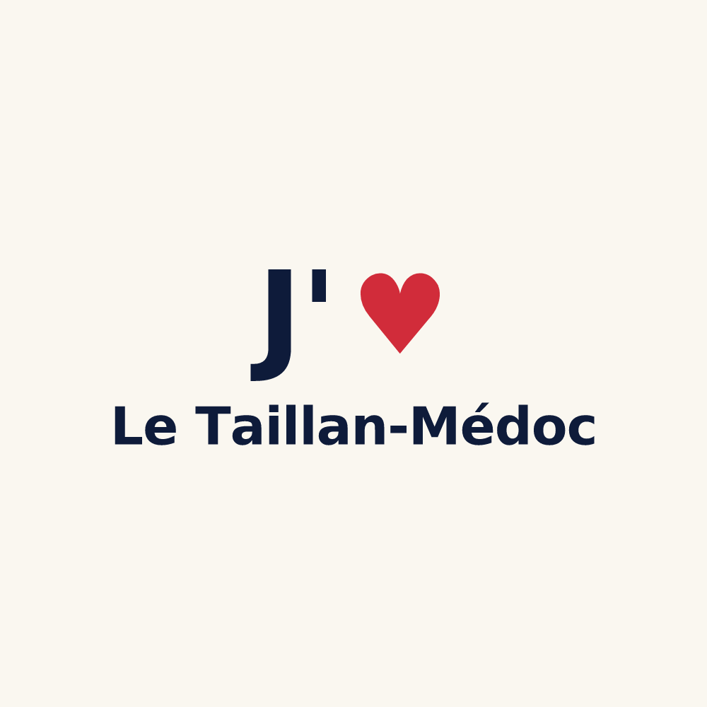 Tasse personnalisée Le Taillan-Médoc — design J'aime Le Taillan-Médoc