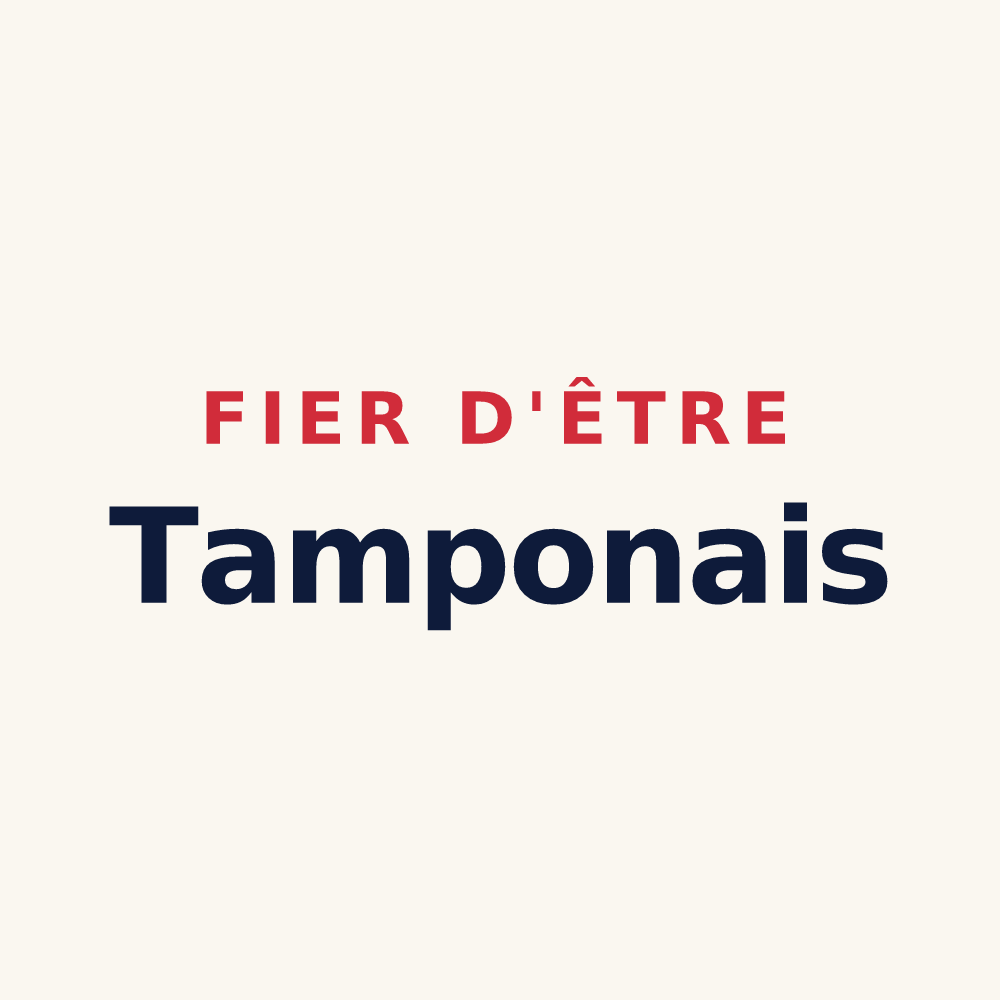 Tasse « Fier d'être Tamponais » — design pour Le Tampon