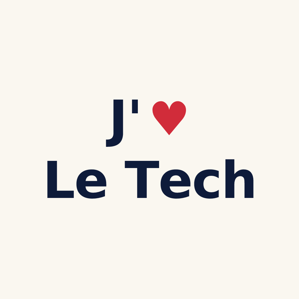 Tasse personnalisée Le Tech — design J'aime Le Tech