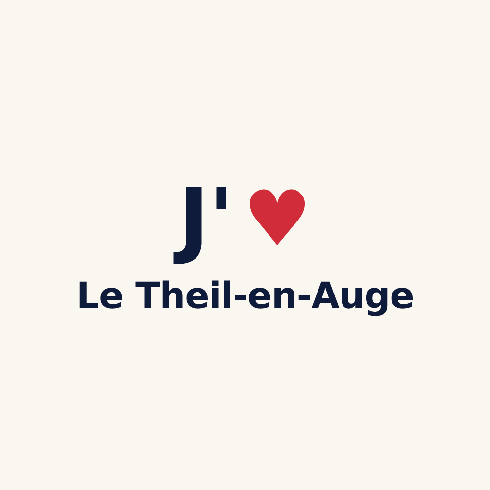 Tasse personnalisée Le Theil-en-Auge — design J'aime Le Theil-en-Auge