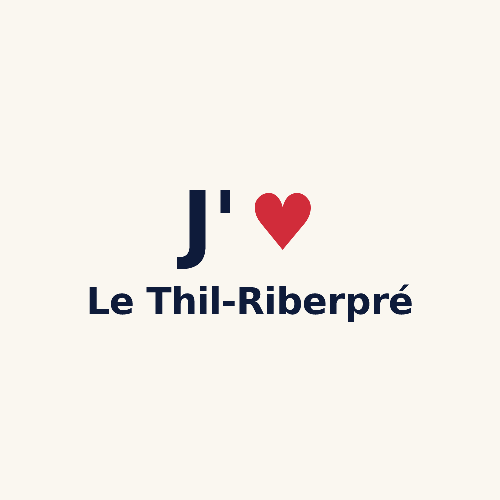 Tasse personnalisée Le Thil-Riberpré — design J'aime Le Thil-Riberpré
