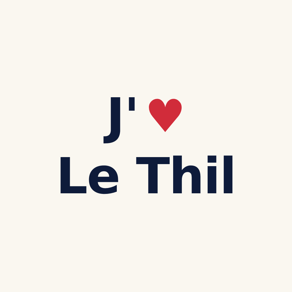 Tasse personnalisée Le Thil — design J'aime Le Thil