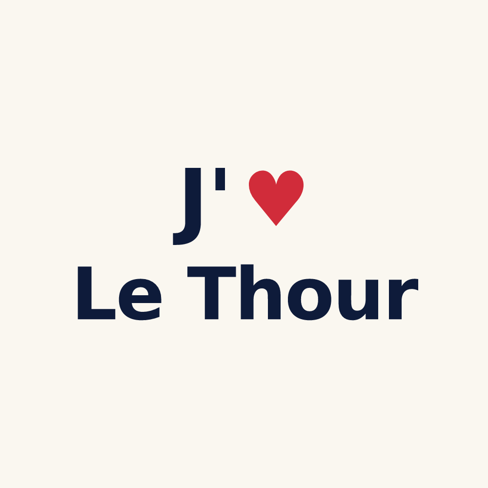 Tasse personnalisée Le Thour — design J'aime Le Thour