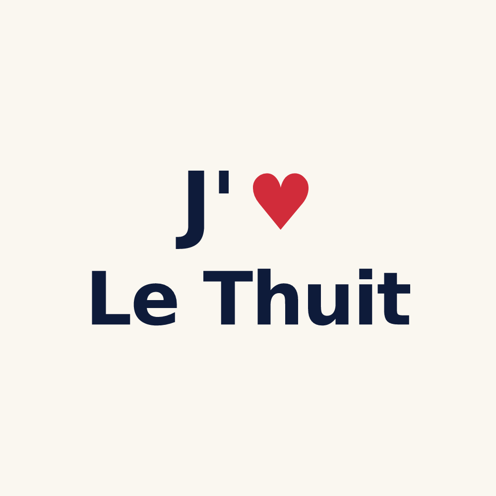 Tasse personnalisée Le Thuit — design J'aime Le Thuit